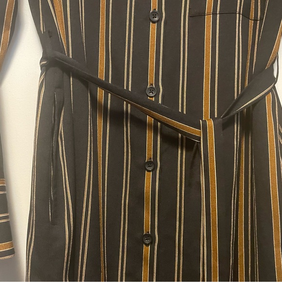 Mixxo Striped Button Down Dress Size Small - Picture 11 of 14